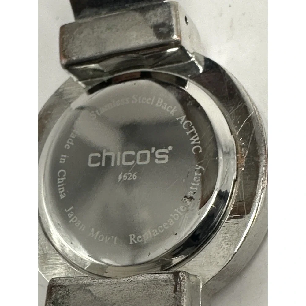 Chico's Ladies Cuff Watch New Battery‎ 34MM 6.5